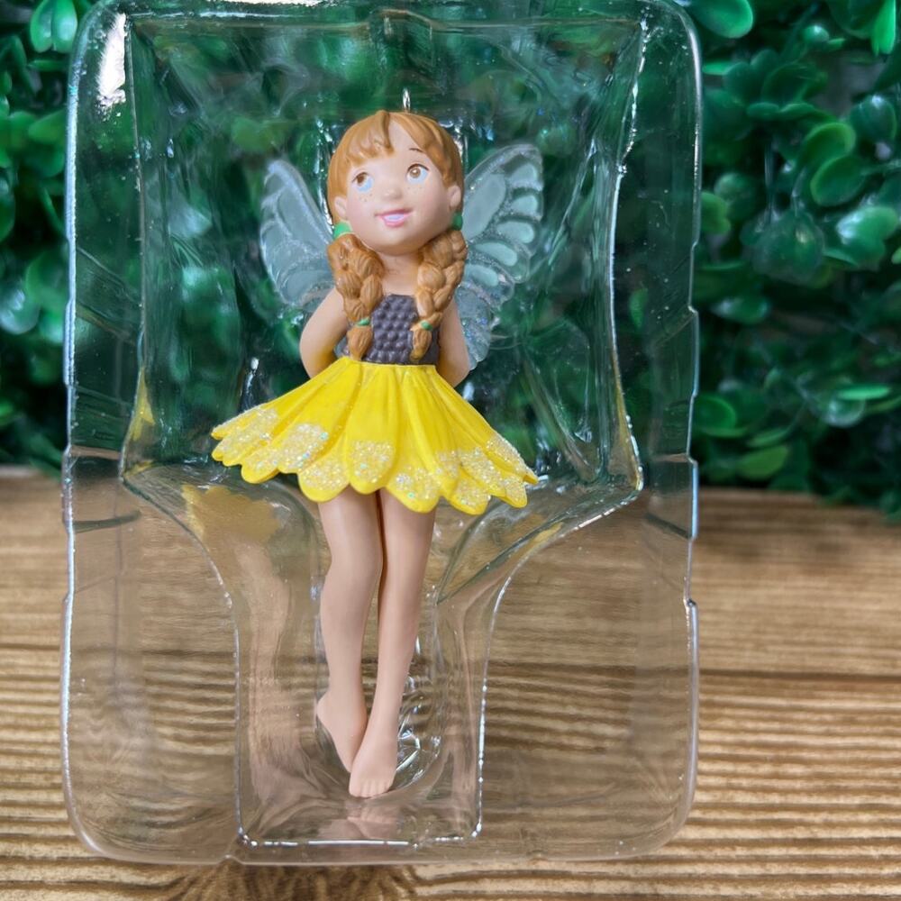 Hallmark 2020 Yellow Sunflower Fairy 16th FAIRY MESSENGERS Ornament